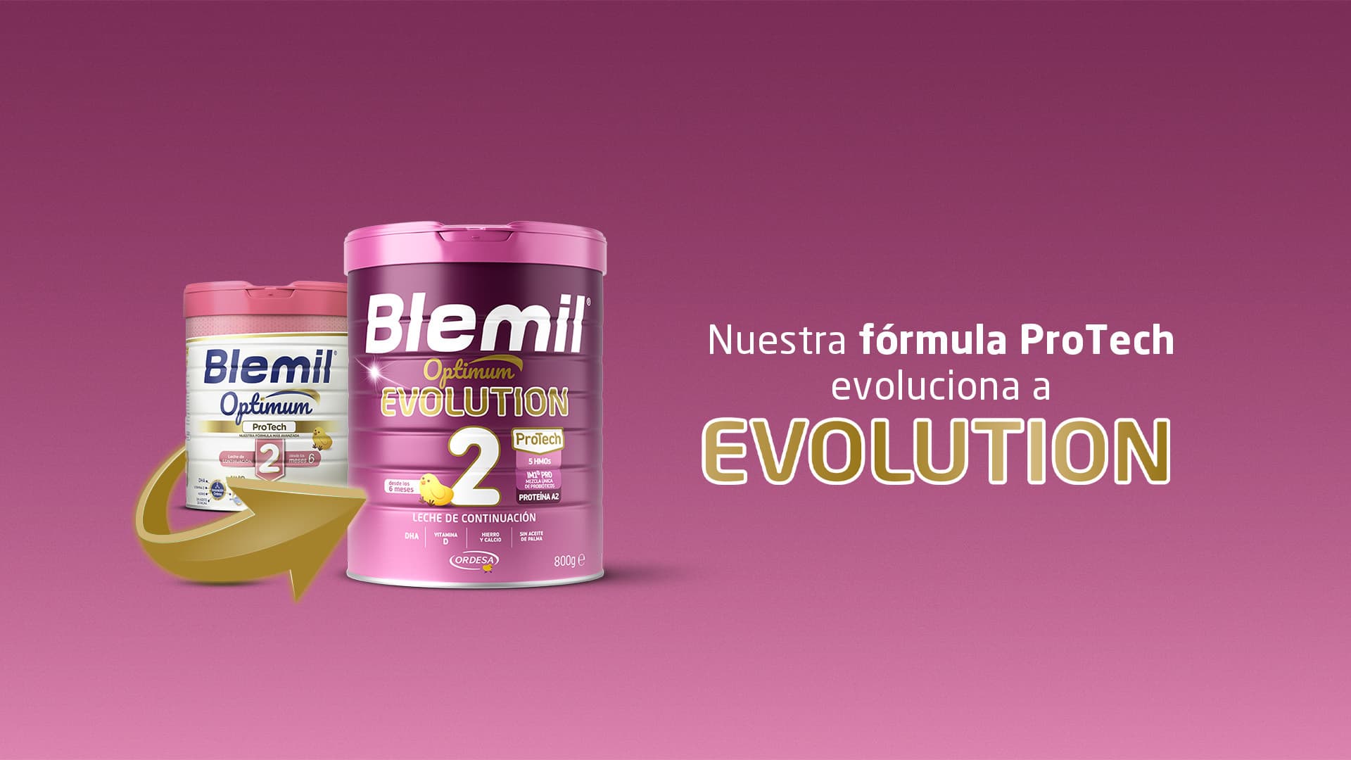 Blemil 2 optimum evolution: leche ideal para el crecimiento y desarrollo de  tu bebé